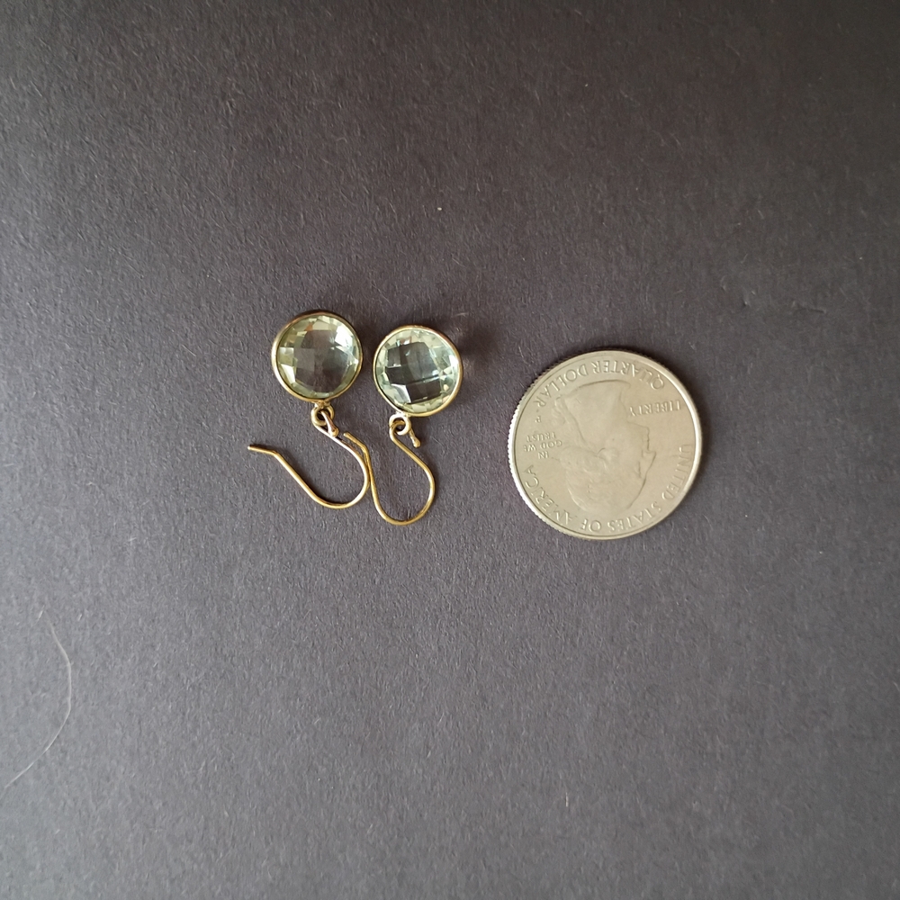 Elegant Gold and Clear Earrings